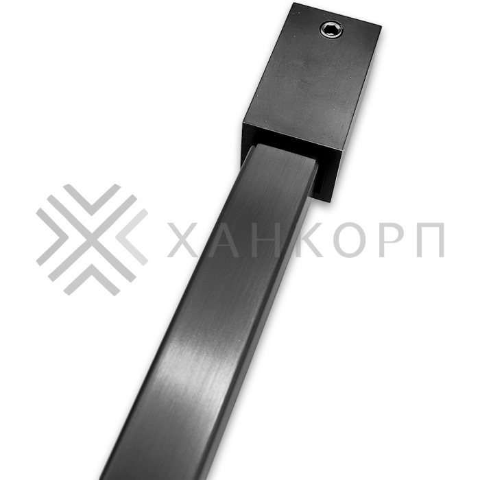 Крепление FDC-60 трубы 15х15 к стене, нержавейка/оружейная сталь