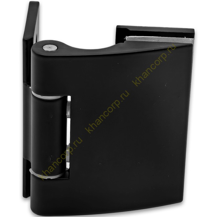 Петля Европа FDP-114 стена-стекло 90° без крышек, цинк/черный