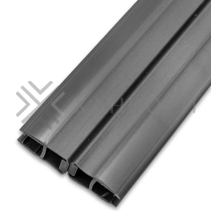 Уплотнитель магнитный ПРЕМИУМ 180° серый 2.5 м под стекло 8 мм FDPP-513.8