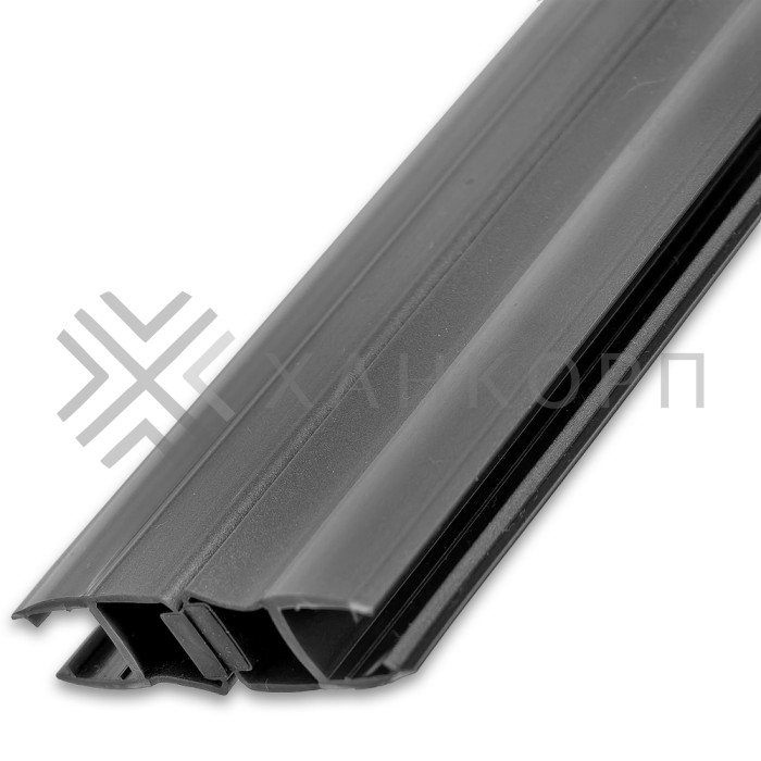 Уплотнитель магнитный ПРЕМИУМ 180° серый 2.5 м под стекло 8 мм FDPP-513.8