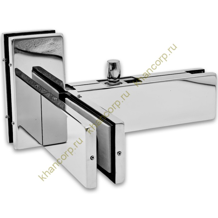 Фитинг угловой FKF-35L с осью и ребром жесткости левосторонний, нержавейка/полированный