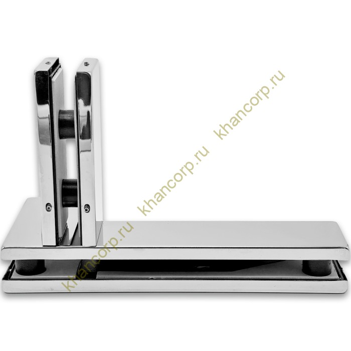 Фитинг угловой FKF-35L с осью и ребром жесткости левосторонний, нержавейка/полированный