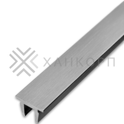 Верхняя заглушка FDPA-500.1 для п-образного профиля 19х13х2 мм, 1 м, алюминий/матовый