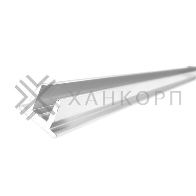 Верхняя заглушка FDPA-500.1 для п-образного профиля 19х13х2 мм, 1 м, алюминий/матовый