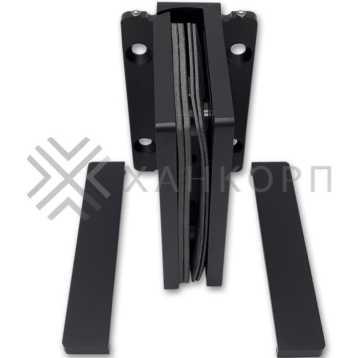 Петля Афина FDP-131 стена-стекло с центральным креплением, латунь/черный