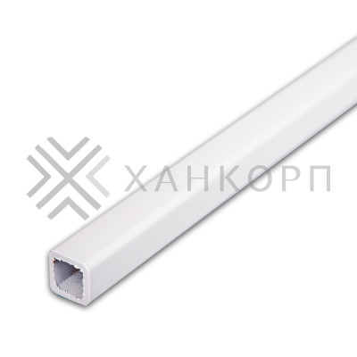 Труба FDT-592, 15х15х2 мм 2 м, нержавейка/белый