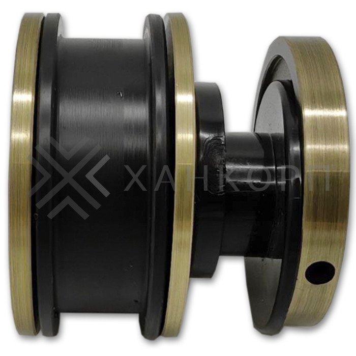 Ролик FDS-30 с креплением к стеклу, нержавейка/бронза