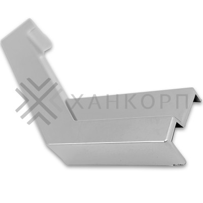 Заглушка FDPA-432L ЛЕВАЯ угловая 135° для порога FDPA-43.15, ПВХ/хром