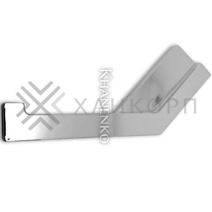 Заглушка FDPA-432L ЛЕВАЯ угловая 135° для порога FDPA-43.15, ПВХ/хром