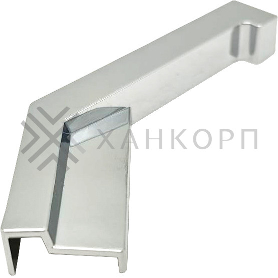 Заглушка FDPA-432L ЛЕВАЯ угловая 135° для порога FDPA-43.15, ПВХ/хром