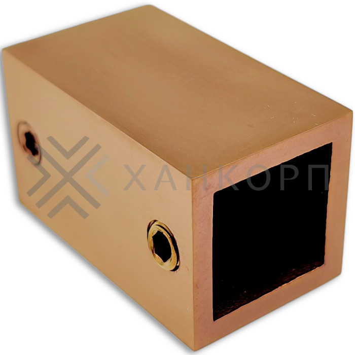 Крепление FDC-60 трубы 15х15 к стене, нержавейка/розовое золото