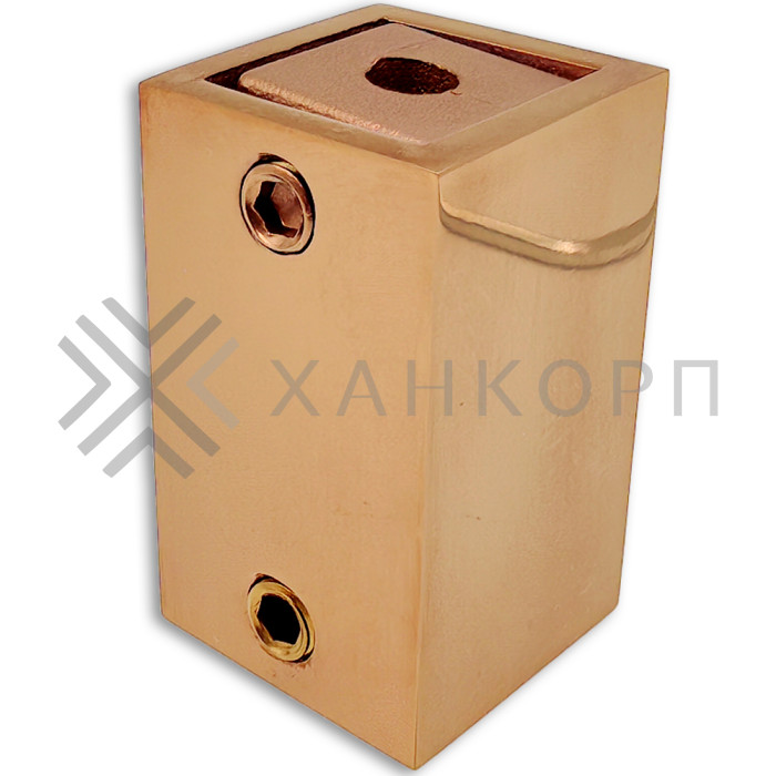 Крепление FDC-60 трубы 15х15 к стене, нержавейка/розовое золото