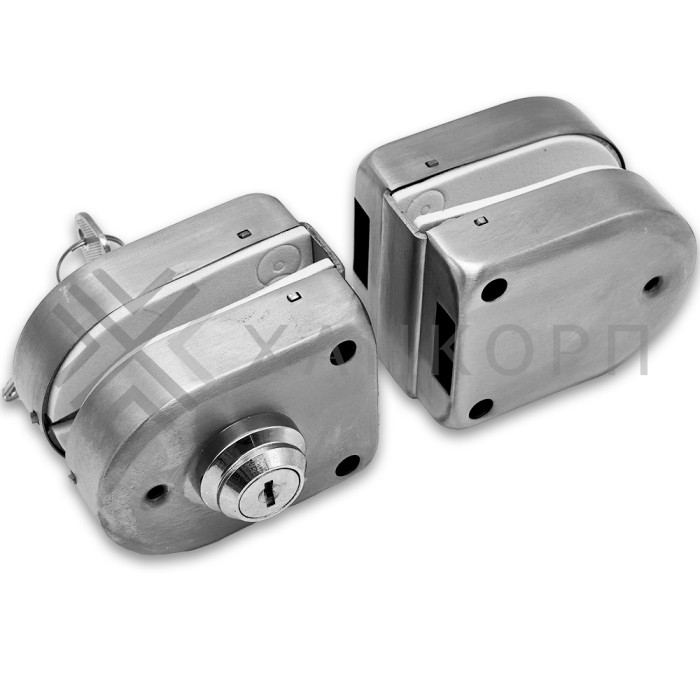 Замок FKZ-32 зажимной ключ/ключ, нержавейка/матовый