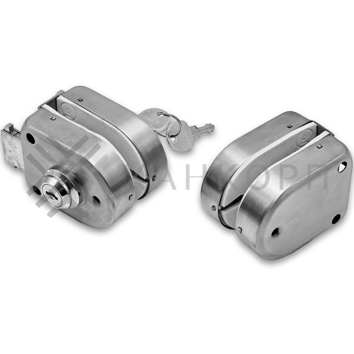 Замок FKZ-32 зажимной ключ/ключ, нержавейка/матовый