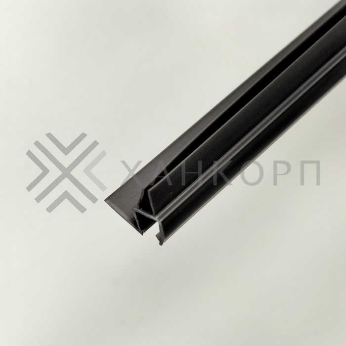 Уплотнитель ПРЕМИУМ нижний серый 1.1 м под стекло 8 мм FDPP-436.8