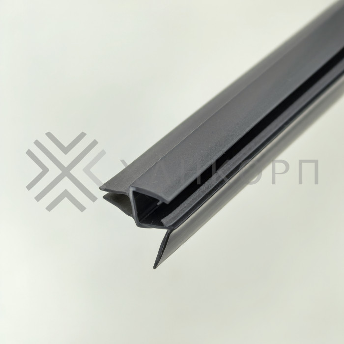 Уплотнитель ПРЕМИУМ нижний серый 1.1 м под стекло 8 мм FDPP-436.8