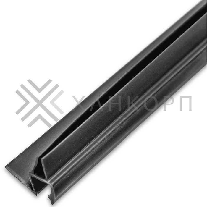 Уплотнитель ПРЕМИУМ нижний серый 1.1 м под стекло 8 мм FDPP-436.8