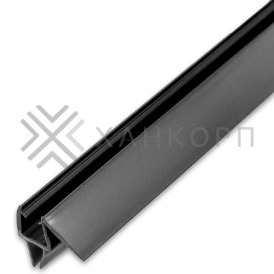Уплотнитель ПРЕМИУМ нижний серый 1.1 м под стекло 8 мм FDPP-436.8