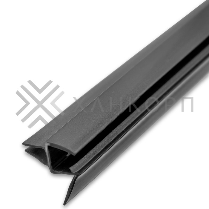 Уплотнитель ПРЕМИУМ нижний серый 1.1 м под стекло 8 мм FDPP-436.8