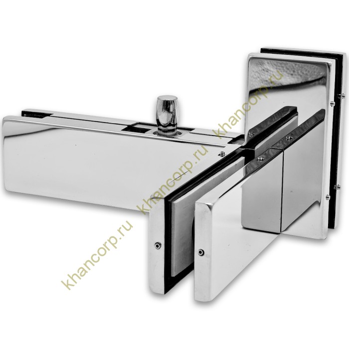 Фитинг угловой FKF-35R с осью и ребром жесткости правосторонний, нержавейка/полированный