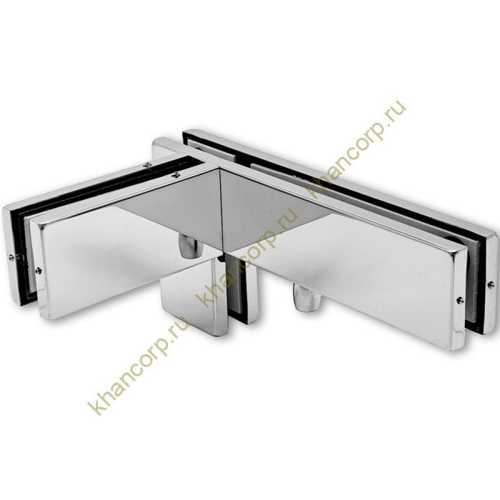 Фитинг угловой FKF-35R с осью и ребром жесткости правосторонний, нержавейка/полированный