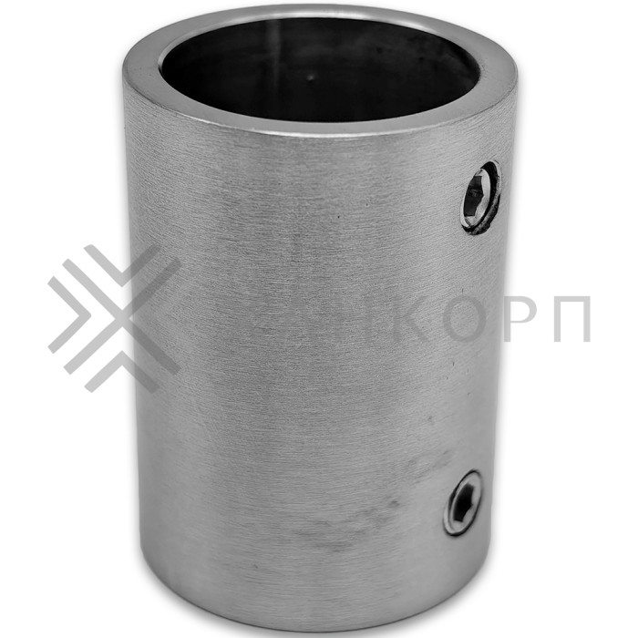 Соединитель FDC-21 трубы 19 прямой, нержавейка/матовый