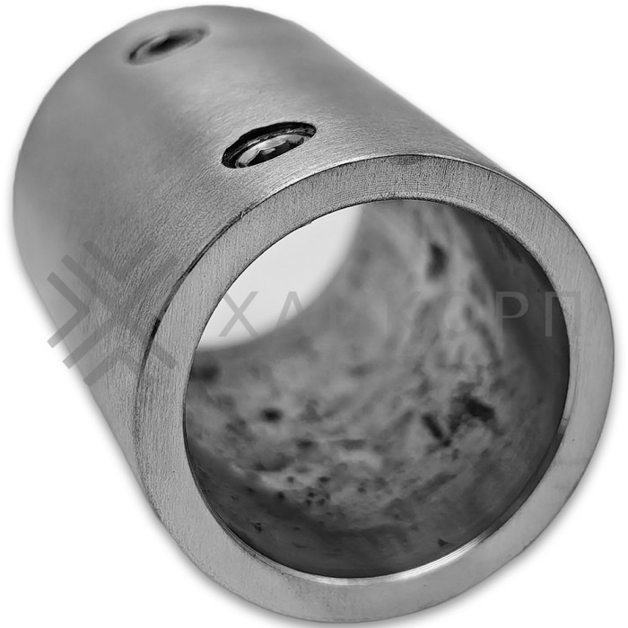 Соединитель FDC-21 трубы 19 прямой, нержавейка/матовый