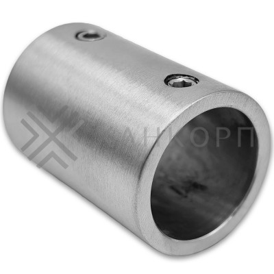 Соединитель FDC-21 трубы 19 прямой, нержавейка/матовый