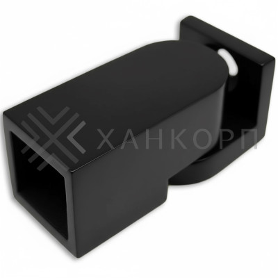 Крепление FDC-51 трубы 15х15 к стене 0°-180°, нержавейка/черный