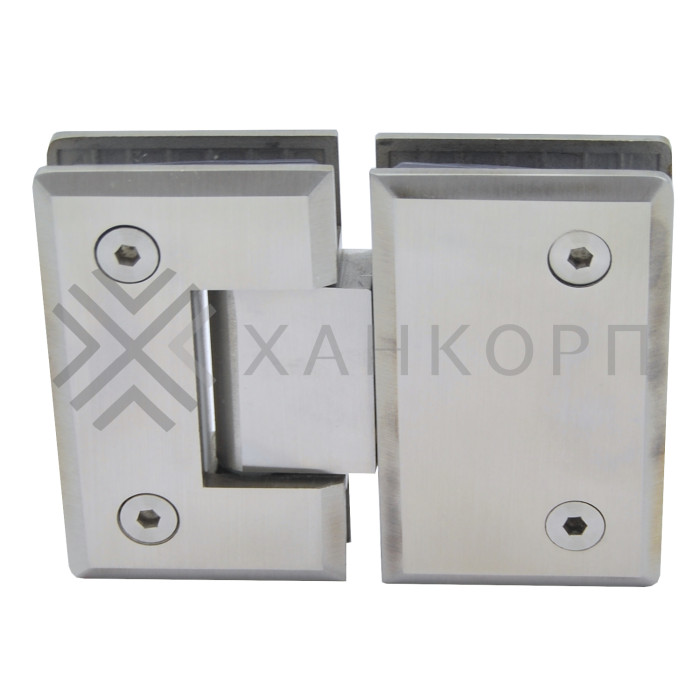 Петля Бета β FDP-22 стекло-стекло 180˚, нержавейка/матовый