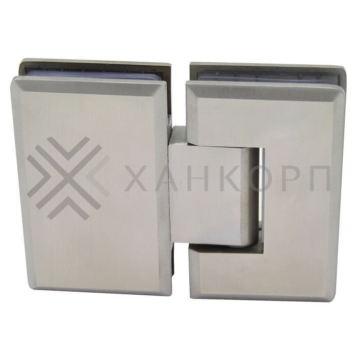 Петля Бета β FDP-22 стекло-стекло 180˚, нержавейка/матовый