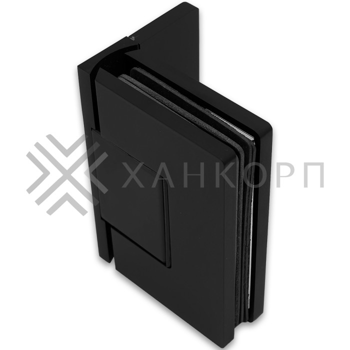 Петля Афина FDP-130 стена-стекло с боковым креплением, латунь/черный