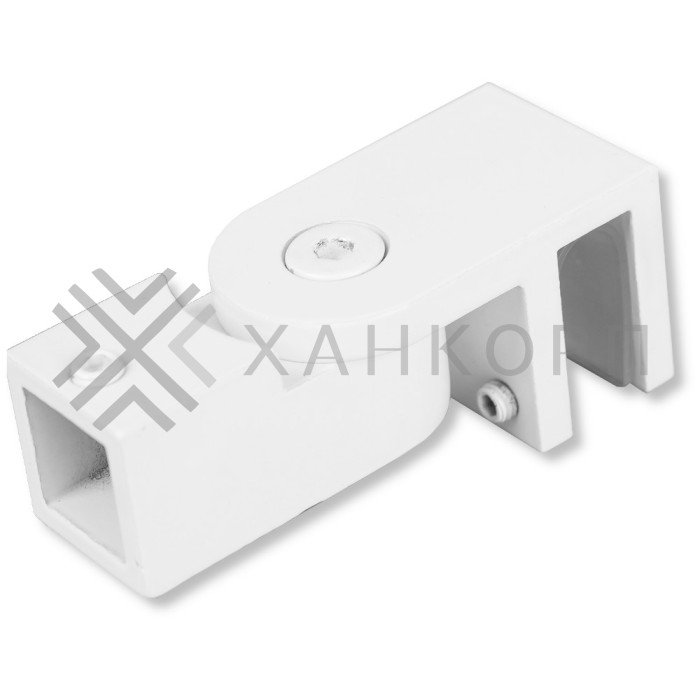 Держатель стекла FDC-50, 15х15 торцевой 0°-180°, нержавейка/белый