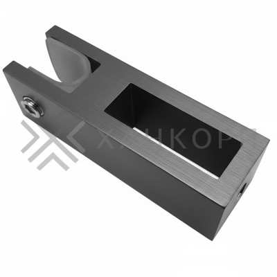 Держатель стекла FDC-31 сквозной 30х10 вертикальный, нержавейка/оружейная сталь