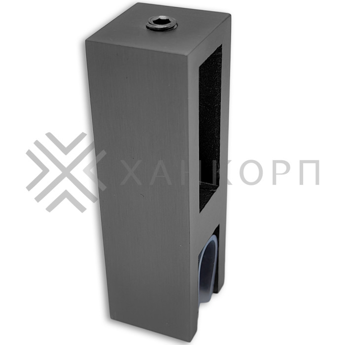 Держатель стекла FDC-31 сквозной 30х10 вертикальный, нержавейка/оружейная сталь