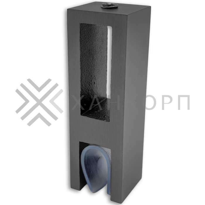 Держатель стекла FDC-31 сквозной 30х10 вертикальный, нержавейка/оружейная сталь