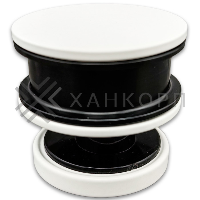 Ролик FDS-30 с креплением к стеклу, нержавейка/белый