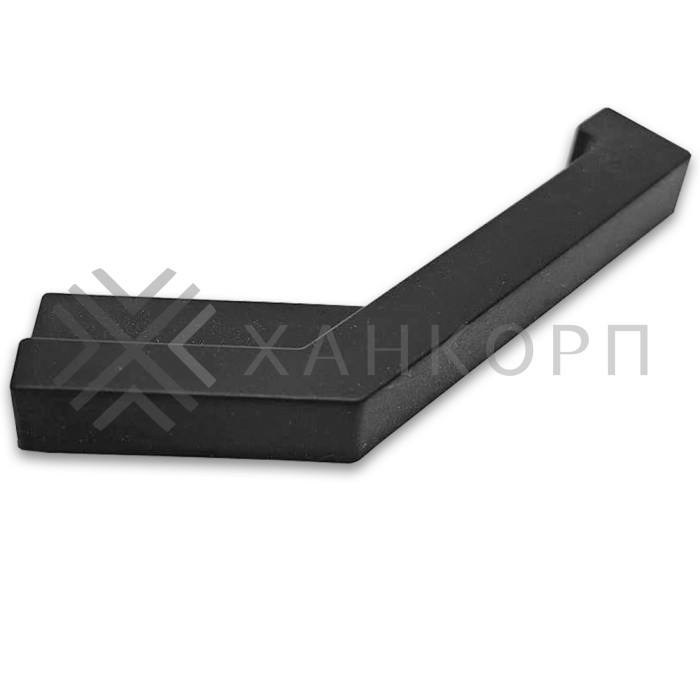 Заглушка FDPA-432R ПРАВАЯ угловая 135° для порога FDPA-43.15, ПВХ/черный