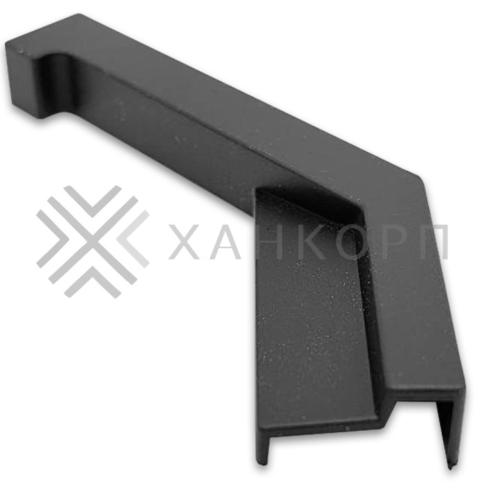 Заглушка FDPA-432R ПРАВАЯ угловая 135° для порога FDPA-43.15, ПВХ/черный