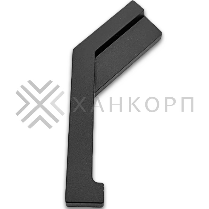 Заглушка FDPA-432R ПРАВАЯ угловая 135° для порога FDPA-43.15, ПВХ/черный