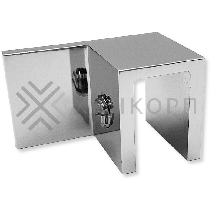 Дверной стопор FDA-06L левый 90˚ к стеклу латунь/хром