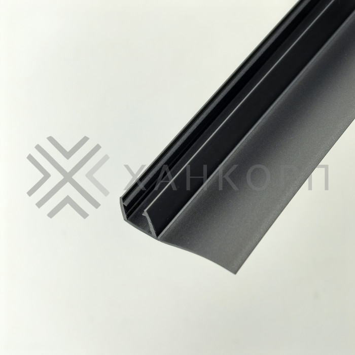 Уплотнитель ПРЕМИУМ F-образный серый 2.5 м, ус 26 мм. под стекло 8 мм FDPP-411.8