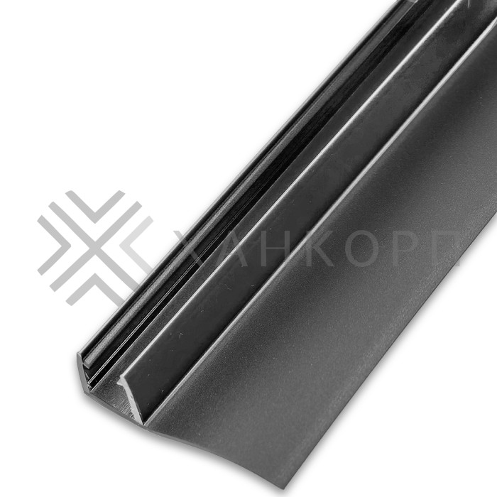 Уплотнитель ПРЕМИУМ F-образный серый 2.5 м, ус 26 мм. под стекло 8 мм FDPP-411.8