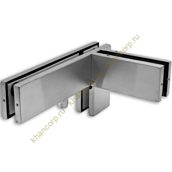 Фитинг угловой FKF-35L с осью и ребром жесткости левосторонний, нержавейка/матовый