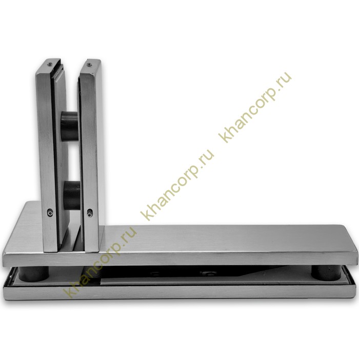 Фитинг угловой FKF-35L с осью и ребром жесткости левосторонний, нержавейка/матовый