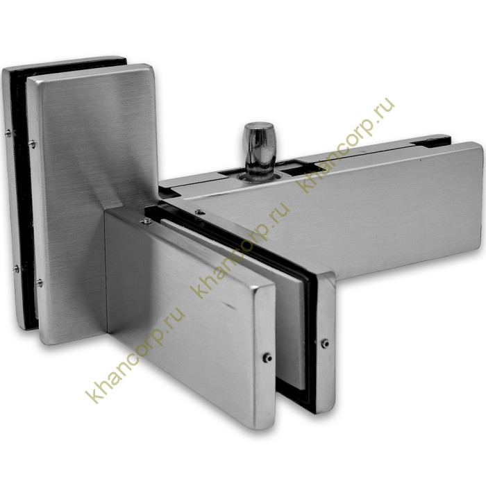 Фитинг угловой FKF-35L с осью и ребром жесткости левосторонний, нержавейка/матовый