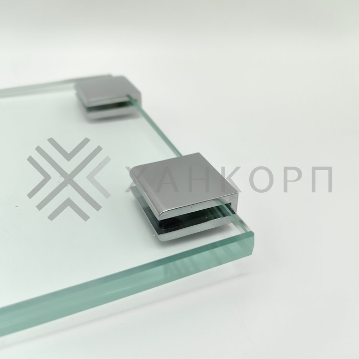 Полкодержатель FDA-20 для стекла 8-10 мм, цинк/хром