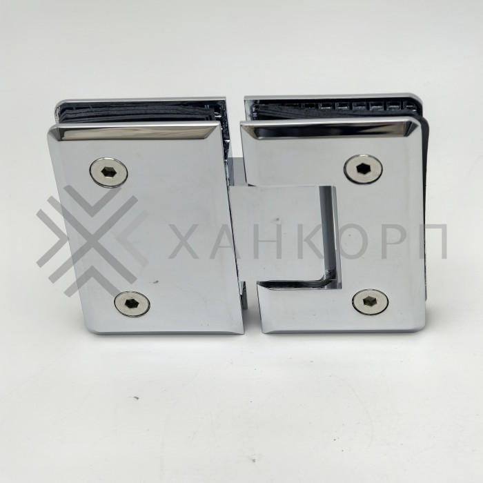 Петля Бета β FDP-22 стекло-стекло 180˚, латунь/хром