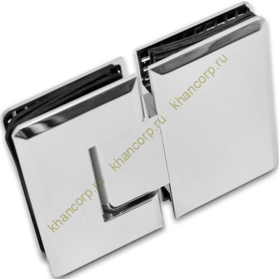 Петля Бета β FDP-22 стекло-стекло 180˚, латунь/хром