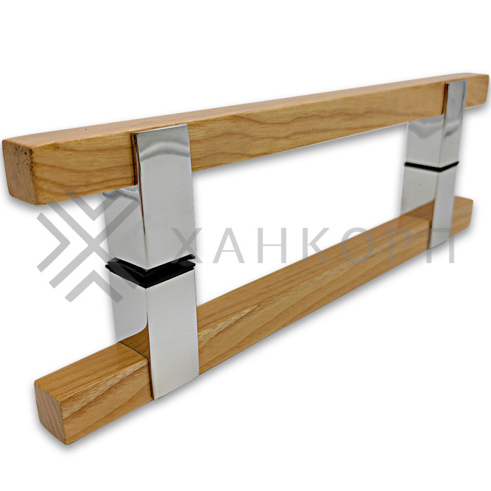 Ручка для сауны FDR-170, 20х220х320 мм, нержавейка/дерево/полированный